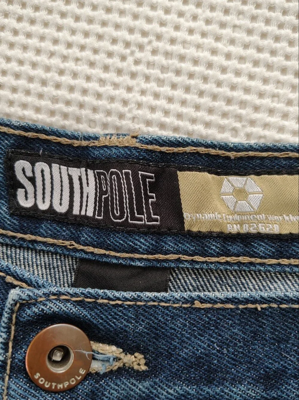 South Pole Men's Dark Blue Denim Jeans Size 38